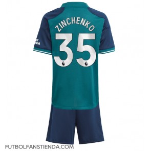 Arsenal Oleksandr Zinchenko #35 Tercera Equipación Niños 2023-24 Manga Corta (+ Pantalones cortos)